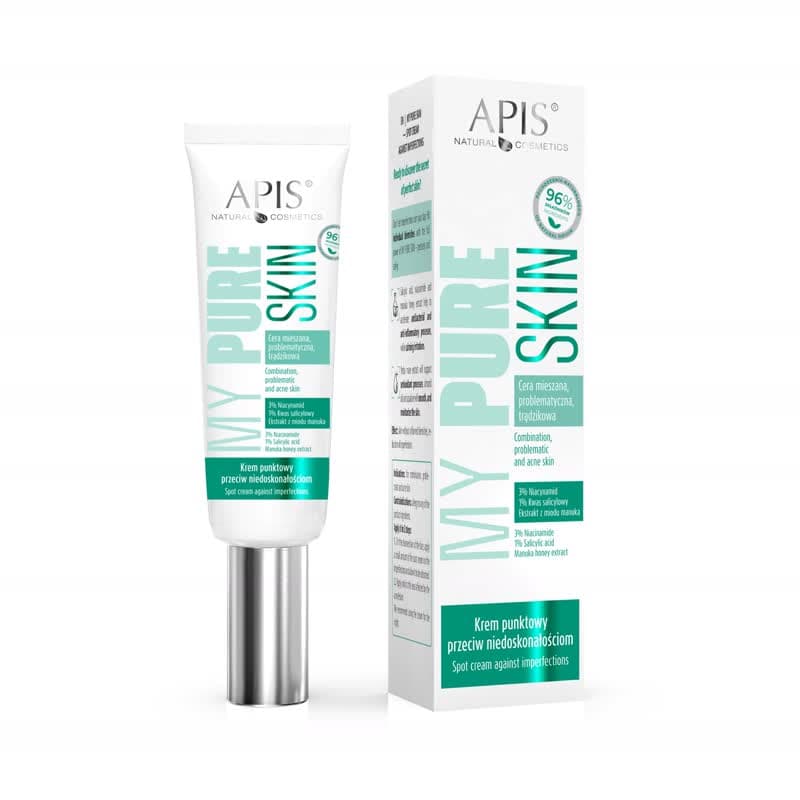 Krem punktowy przeciw niedoskonałościom - Apis My Pure Skin -