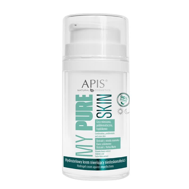 Hydrożelowy krem niwelujący niedoskonałości - Apis My Pure Skin -