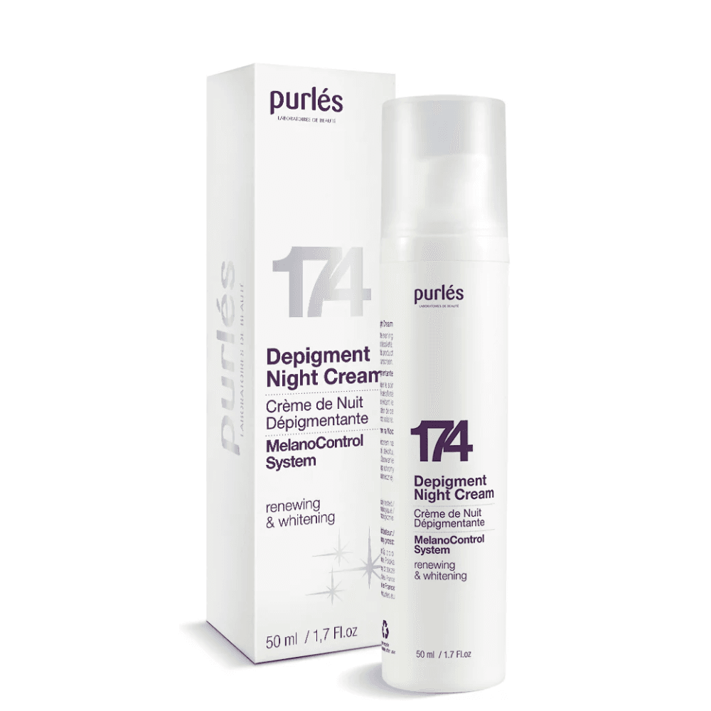 Depigmentujący krem na noc - Purles 174 - Depigment Night Cream -