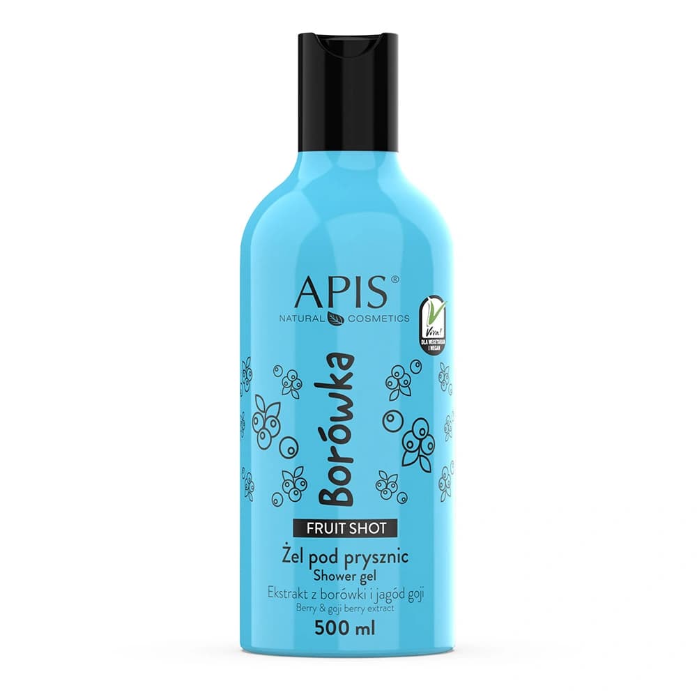 Borówkowy żel pod prysznic - Apis Fruit Shot -