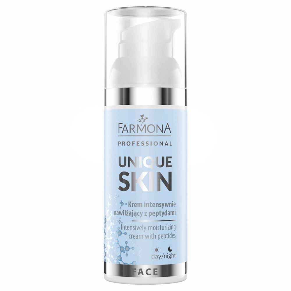 Krem intensywnie nawilżający z peptydami - Farmona Unique Skin -