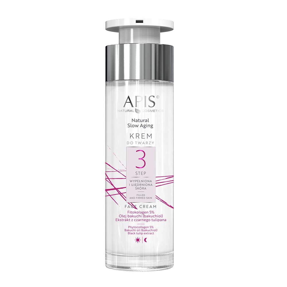 Krem do twarzy - STEP 3 Wypełniona i Ujędrniona Skóra - Apis Natural Slow Aging -