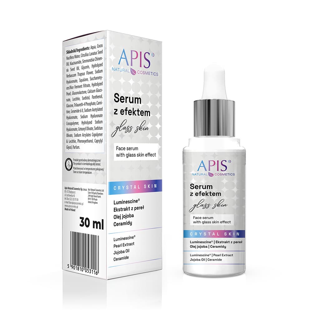 Serum do twarzy z efektem „glass skin” - Apis Crystal Skin -