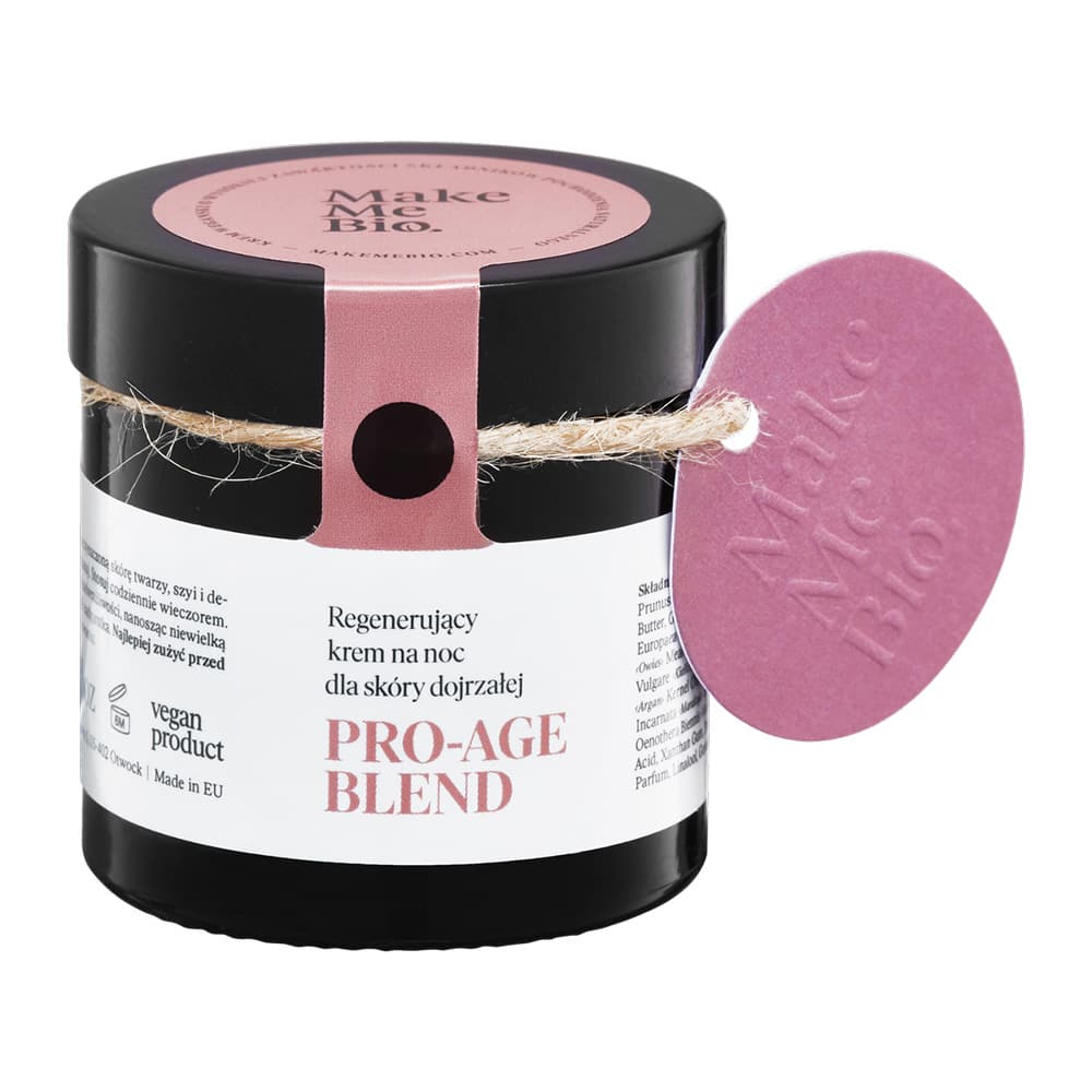Regenerujący krem na noc dla cery dojrzałej - Make Me Bio - Pro-Age Blend -