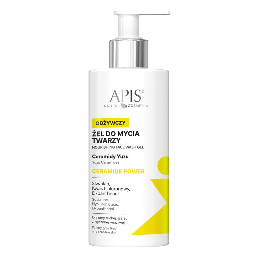 Odżywczy żel do mycia twarzy - Apis Ceramide Power -