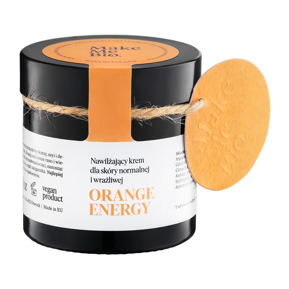 Nawilżający krem dla skóry normalnej i wrażliwej - Make Me Bio - Orange Energy -