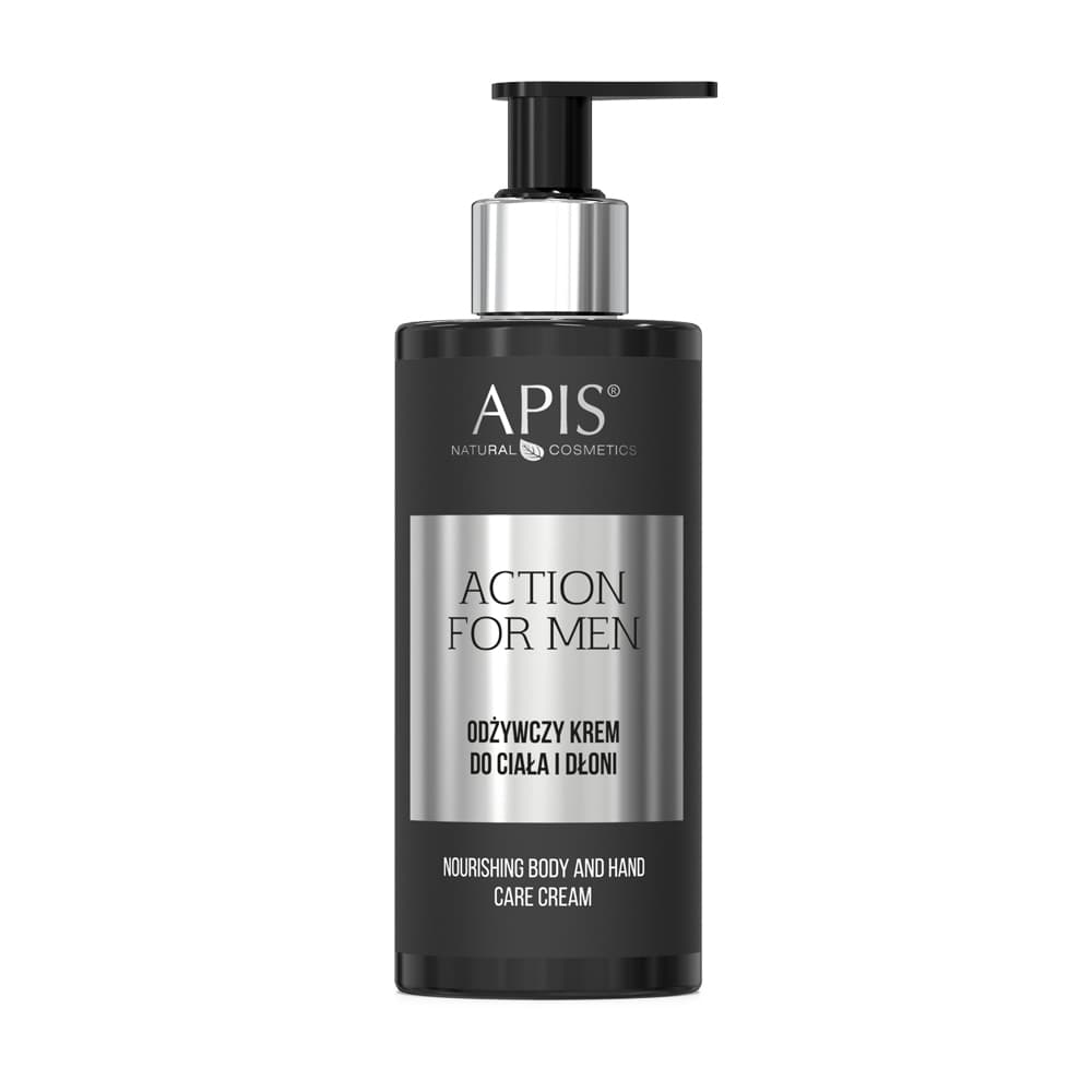 Odżywczy krem do ciała i dłoni dla mężczyzn Apis Action For Men