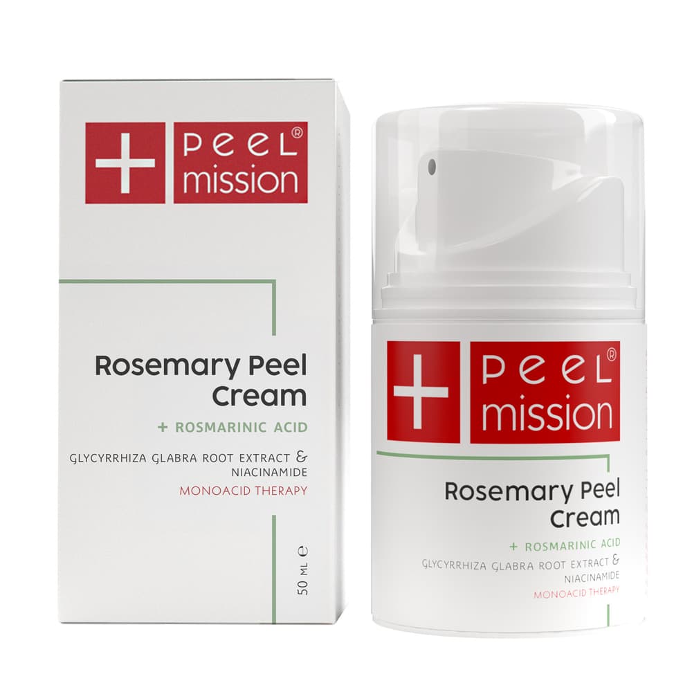 Krem matujący do skóry dojrzałej - Peel Mission - Rosemary Peel Cream -