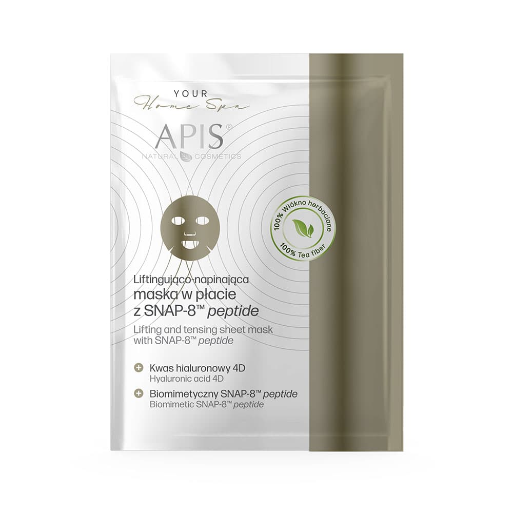 Maska w płacie liftingująco-napinająca Apis SNAP-8™ Peptide