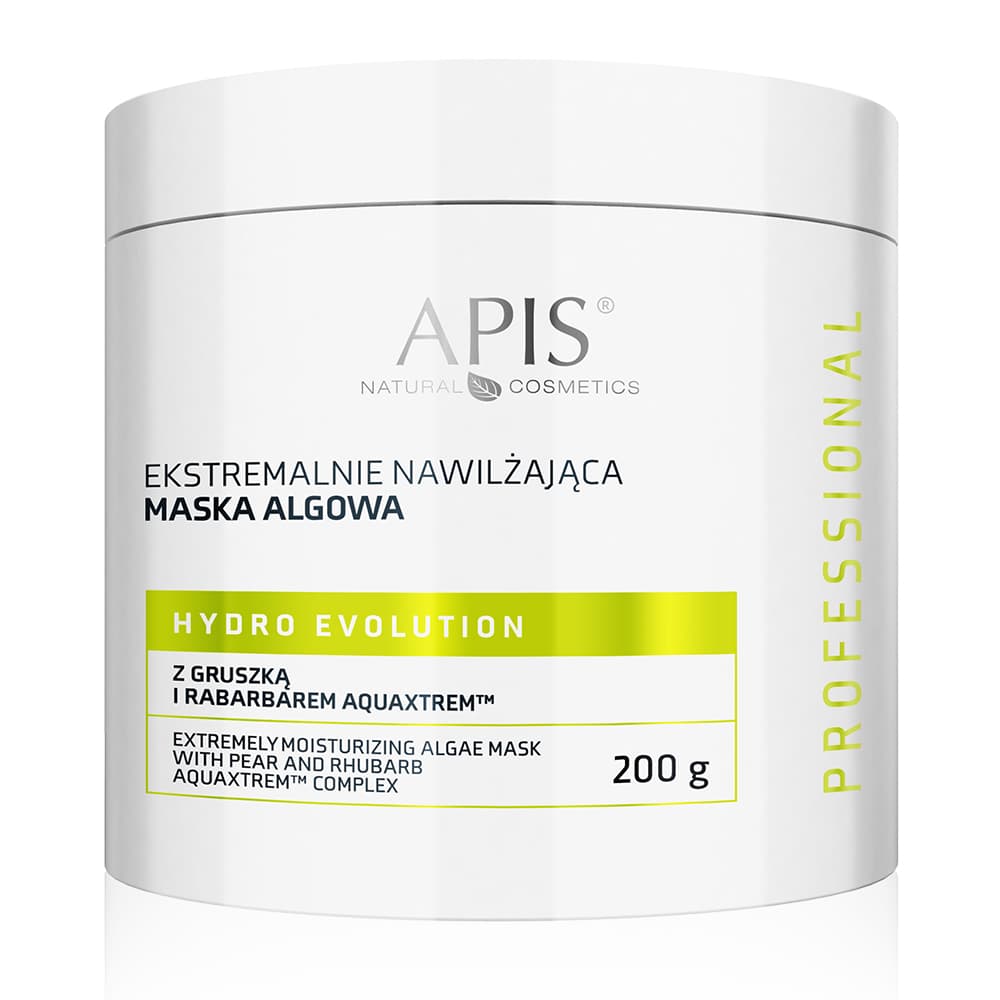 Ekstremalnie nawilżająca maska algowa z gruszką i rabarbarem AQUAXTREM™ - Apis Hydro Evolution -