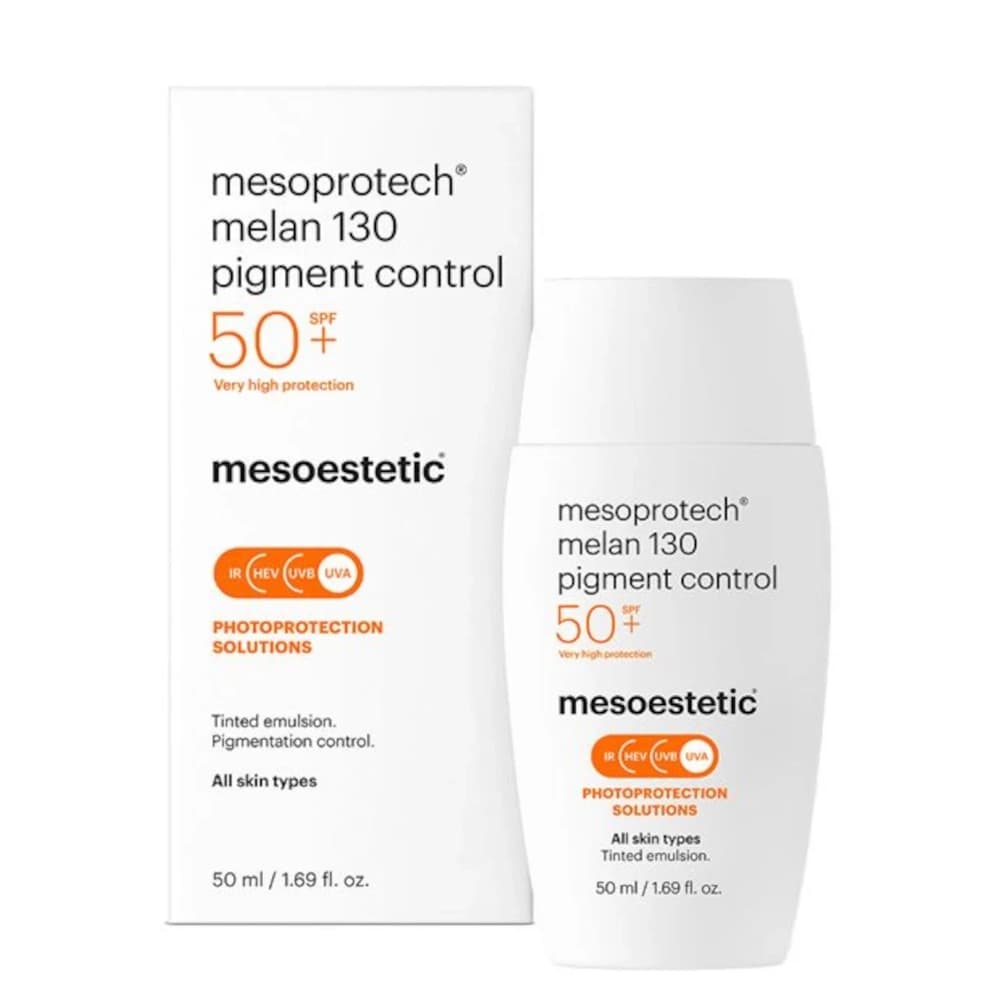 Fluid koloryzujący SPF 50+ - Mesoestetic Mesoprotech Melan 130 Pigment Control -