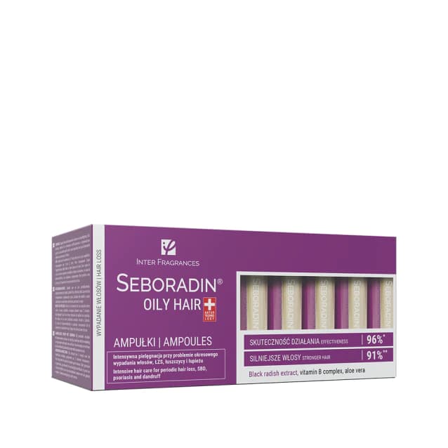 Ampułki do włosów przetłuszczających się i skłonnych do wypadania Seboradin Oily Hair