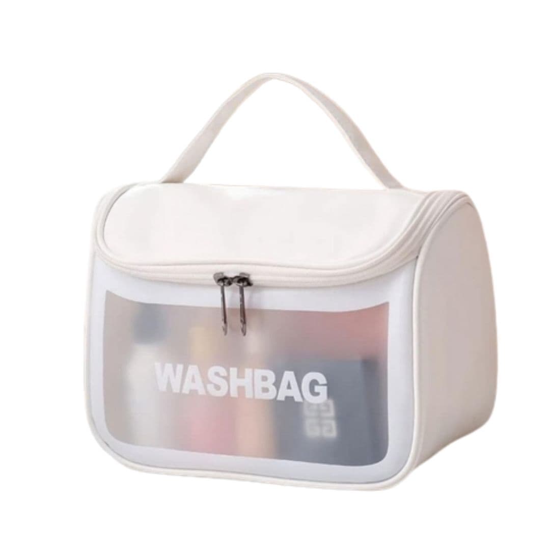 Kosmetyczka rozkładana kuferek WASHBAG, biały
