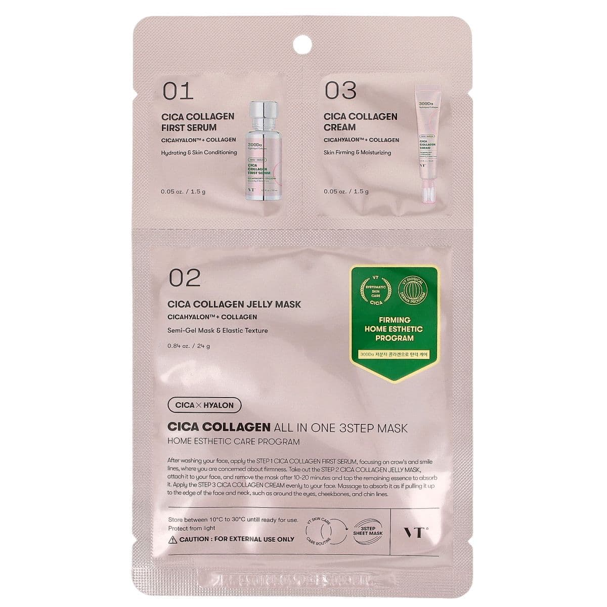 Cica Collagen All in One 3-Step Mask — maska trzyetapowa