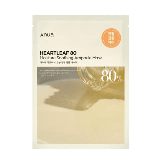 Heartleaf 80 Moisture Soothing Ampoule Mask — kojąca maska