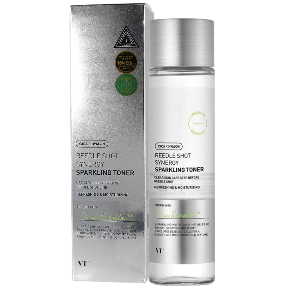 Reedle Shot Synergy Sparkling Toner, - wygładzający tonik do twarzy z peptydami
