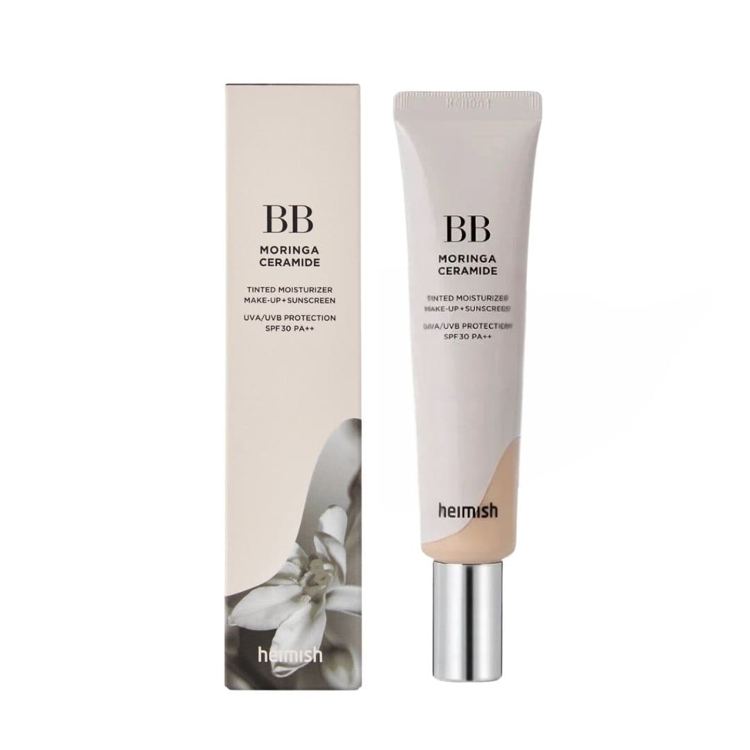 Moringa Ceramide BB Cream 21C Light Beige SPF 30 PA++, - nawilżająco-odżywczy krem BB z ceramidami, chłodny jasny beż