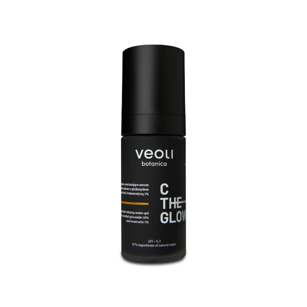 C THE GLOW rozjaśniająco-wyciszające serum wodno-żelowe z glukozydem askorbylu 10% i trokserutyną 1%