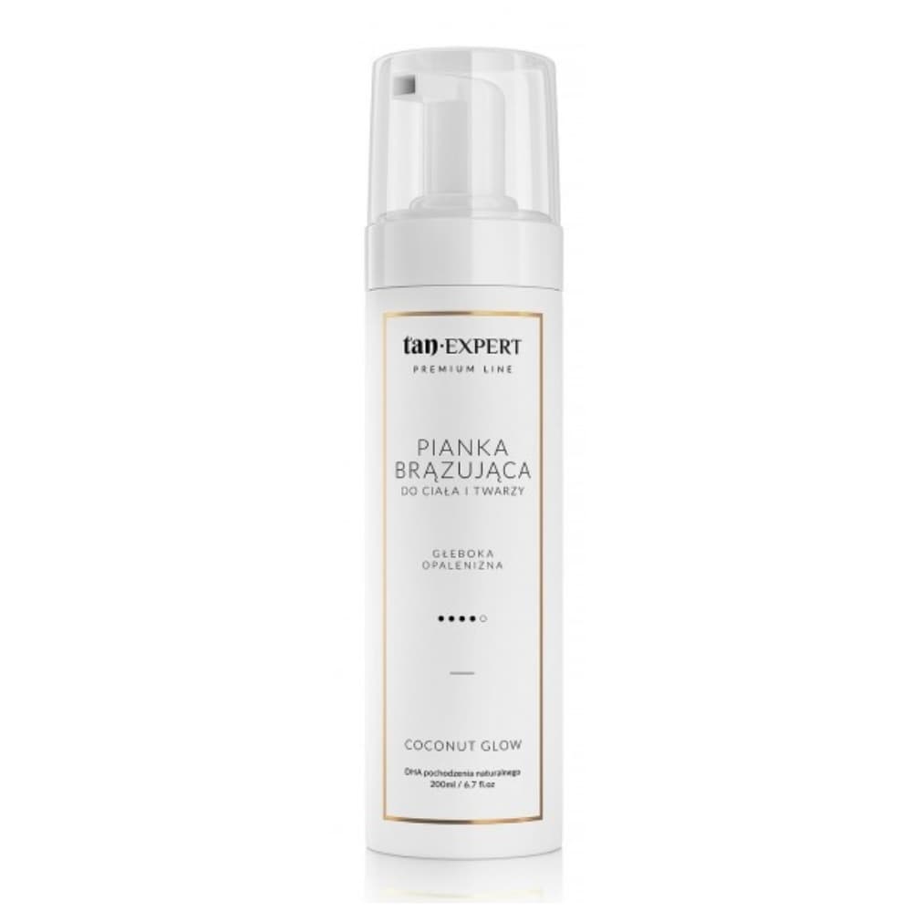 Premium Line Coconut Glow, - Pianka brązująca do twarzy i ciała Głęboka Opalenizna