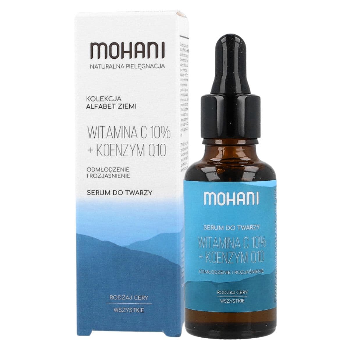 Odmładzająco-rozjaśniające serum do twarzy z wit. C 10% i koenzymem Q10