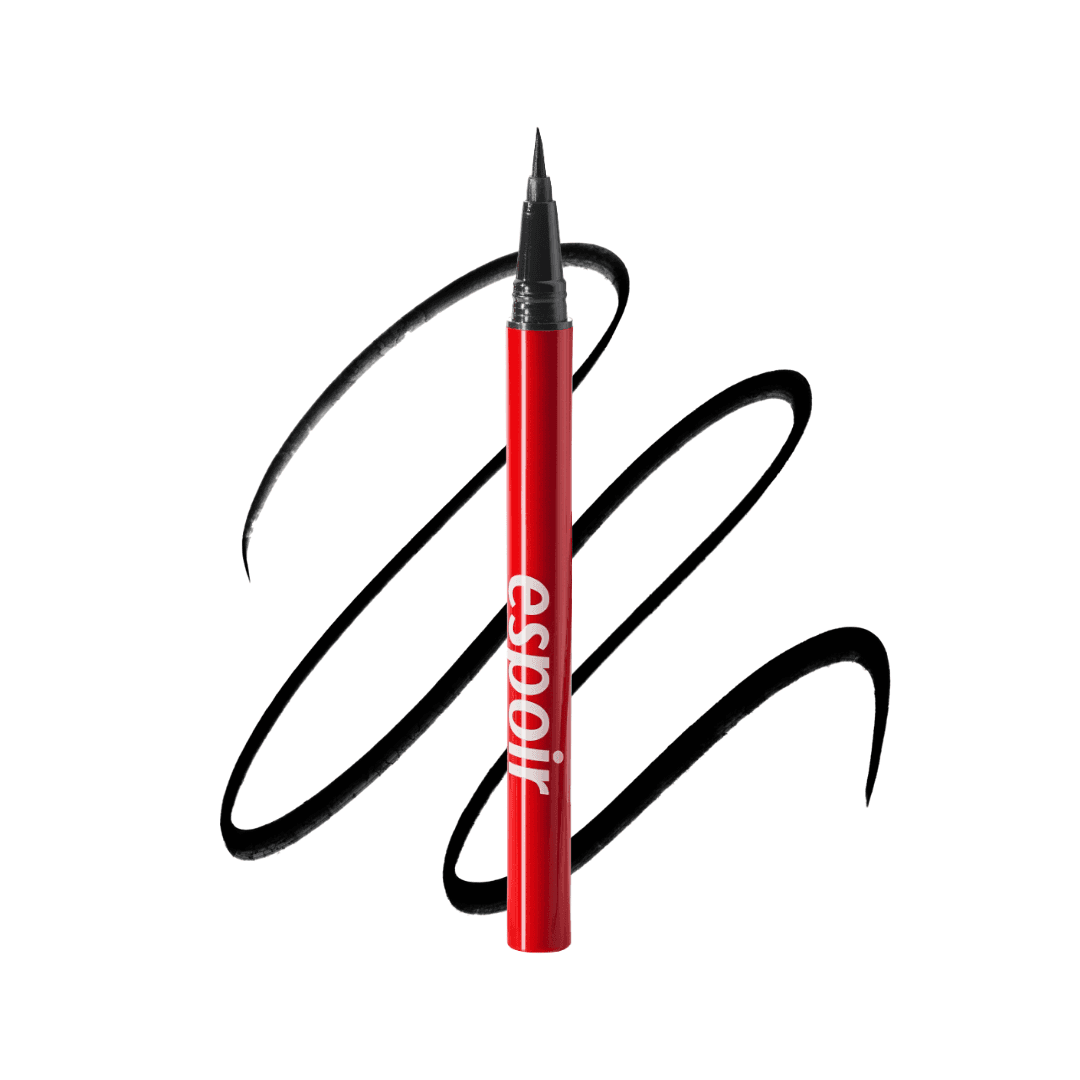 Nomudging Brush Liner #01 Intense Black, - czarny eyeliner w pisaku