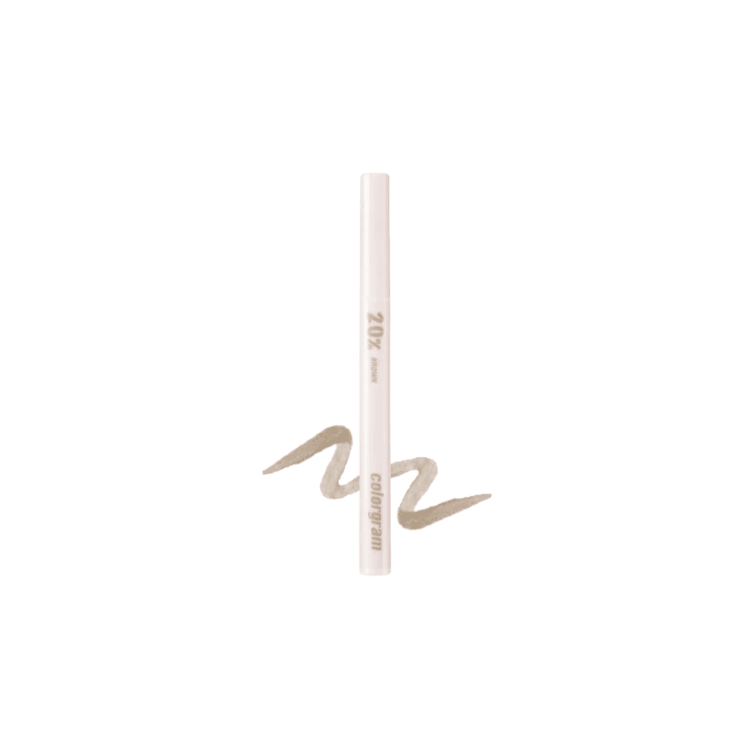 Shade Re-Forming Brush Liner #01 20% Brown, - eyeliner w pisaku brązowy