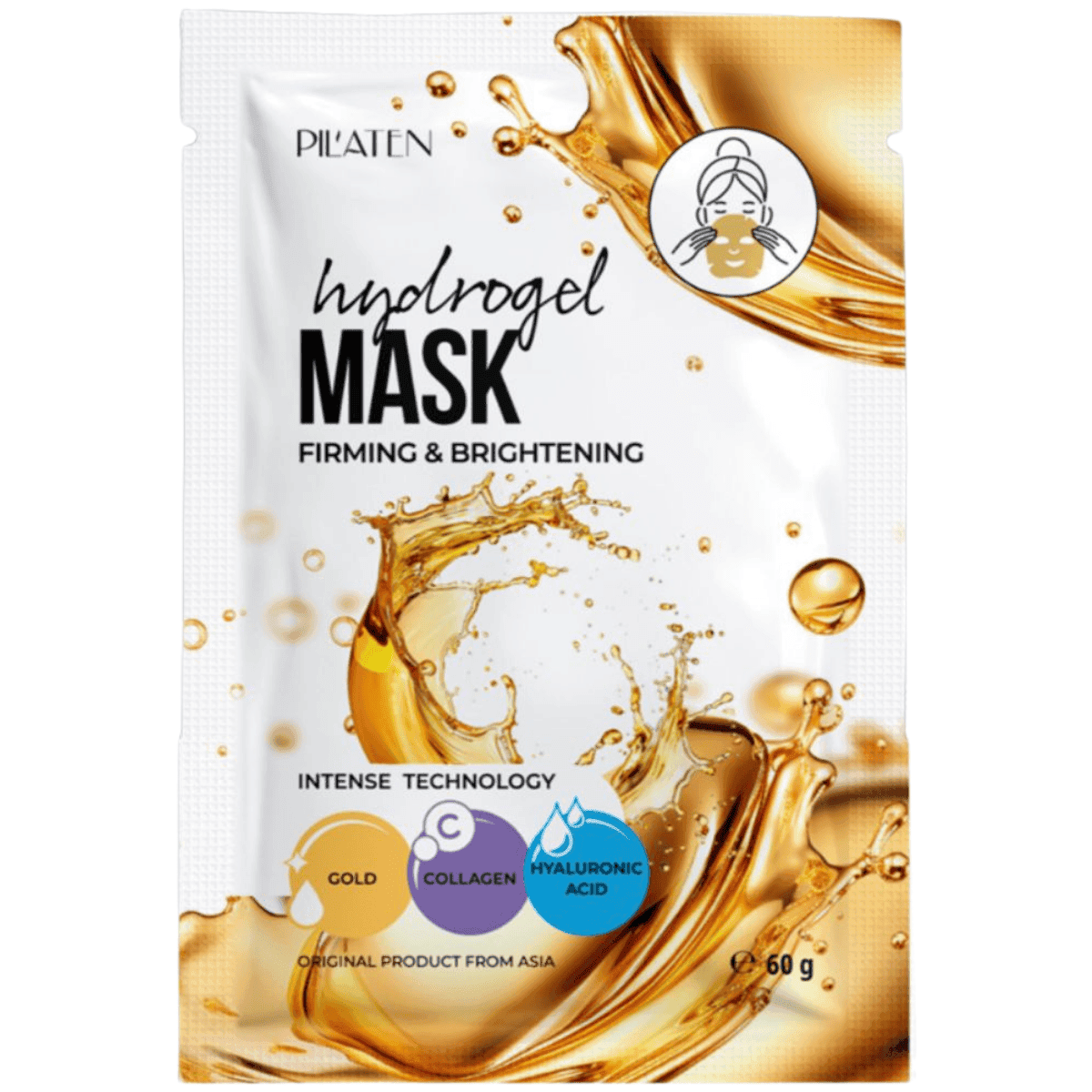 Firming & Brigtening Hydrogel Sheet Mask, - ujędrniająco-rozświetlająca hydrożelowa maska do twarzy w płachcie