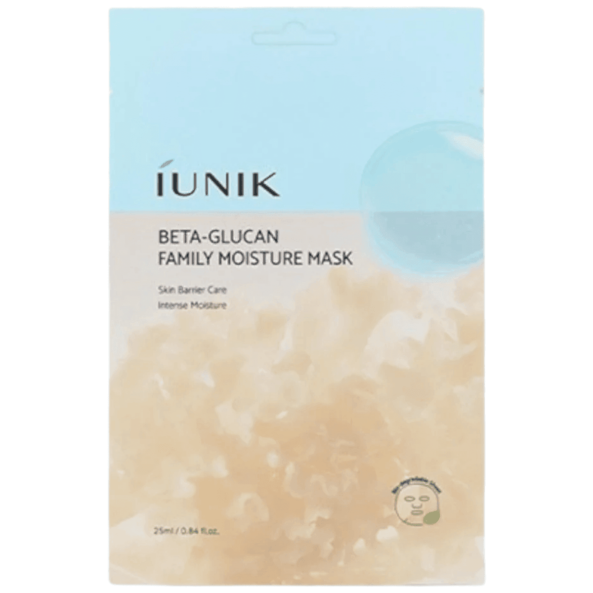 Beta-Glucan Family Moisture Mask, - nawilżająca maska do twarzy w płachcie