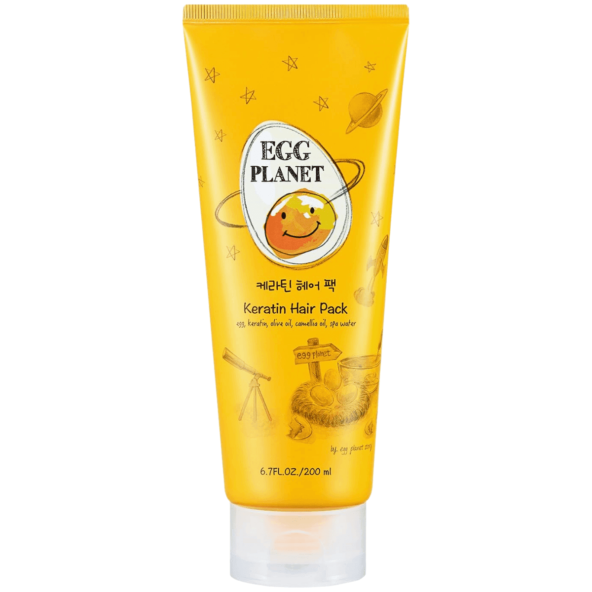 Egg Planet Keratin Hair Pack, - odżywcza maska do włosów z keratyną