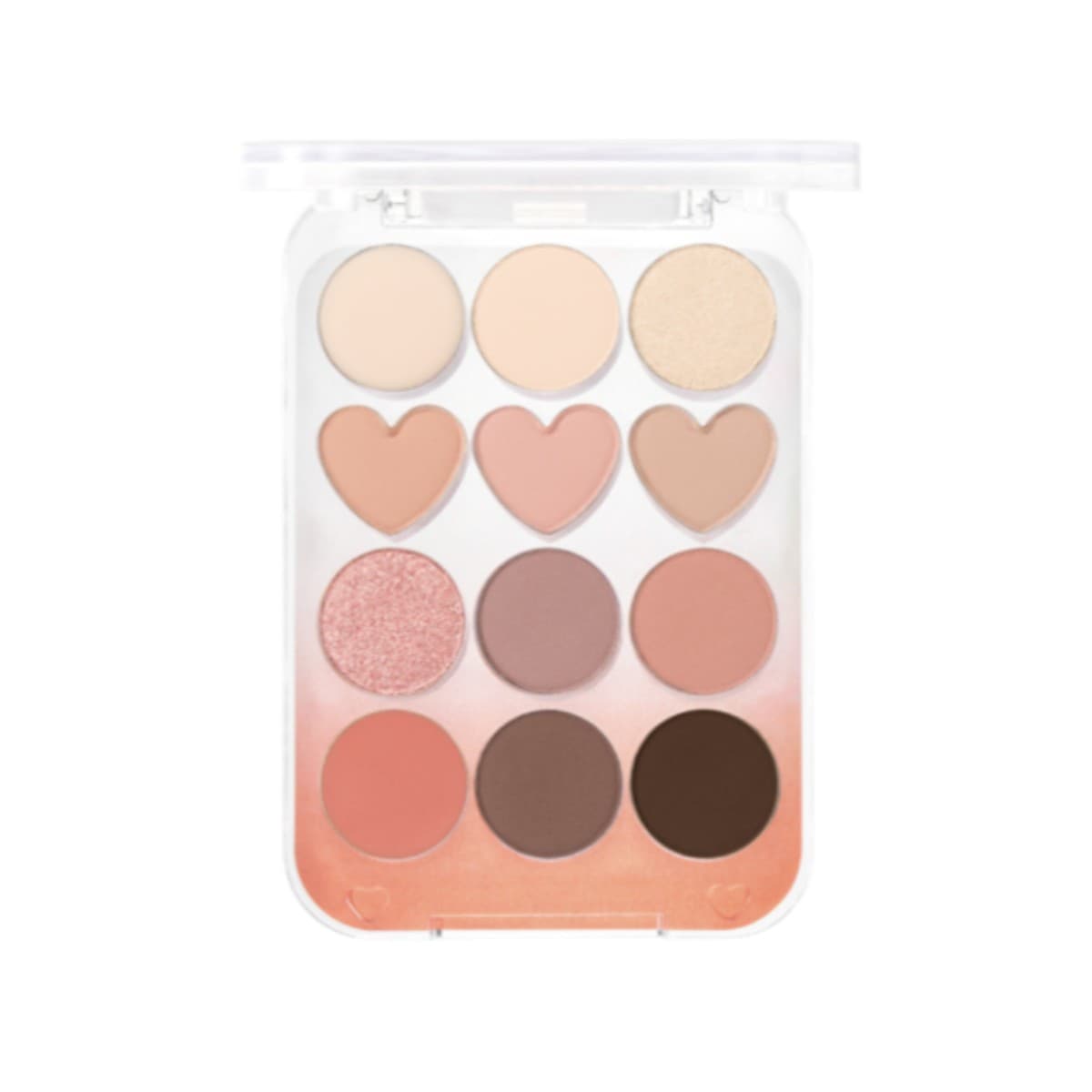 Pin Point Eyeshadow Palette #01 Sunny+ Oat = Peach, - paleta cieni do powiek o odcieniach brzoskwiniowych