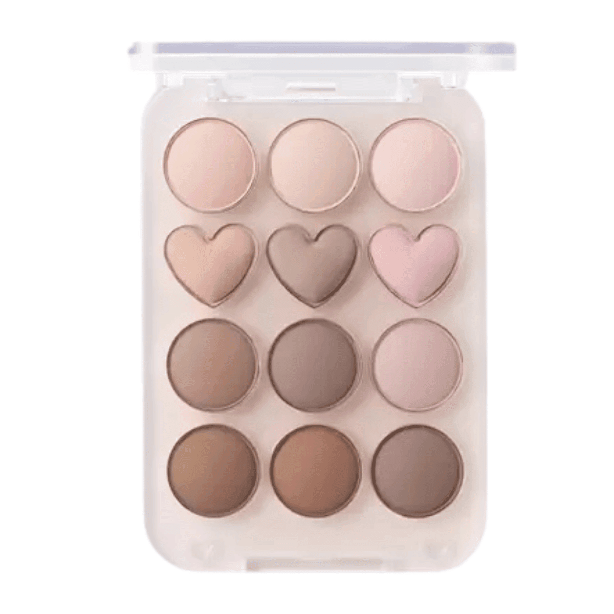 Pin Point Eyeshadow Palette 07 Nude+Geek, - Paleta cieni do powiek w neutralnych odcieniach nude i różu