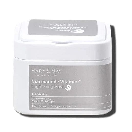 Niacinamide Vitamin C Brightening Mask | Zestaw 30 maseczek w płachcie o działaniu rozjaśniającym
