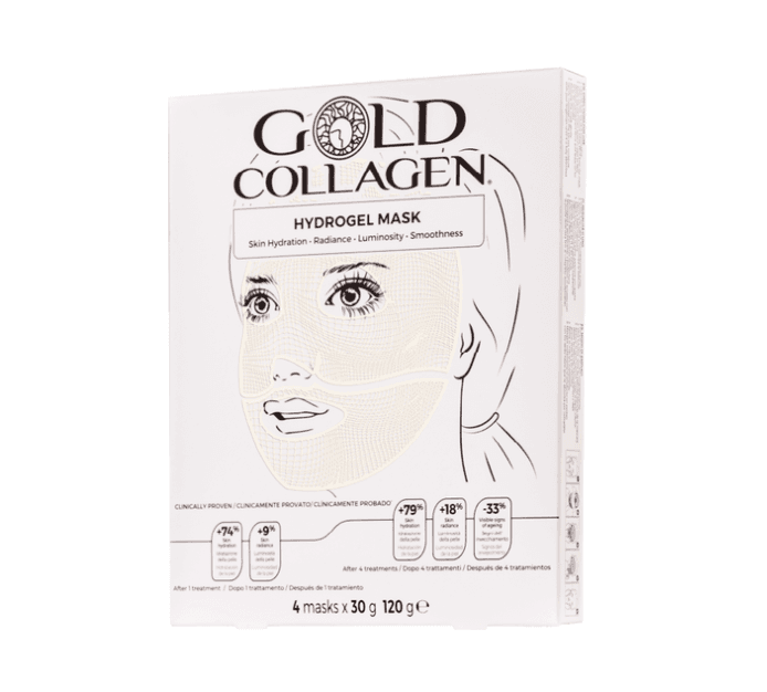 Hydrogel Mask 4x Masks x | Maska Hydrożelowa z Kolagenem Złota