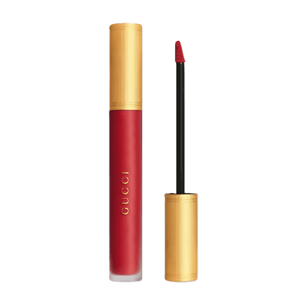 Gucci Rouge a Levres Liquid Matte Lipstick 25 Goldie Red | Luksusowa, płynna szminka do ust o matowym wykończeniu