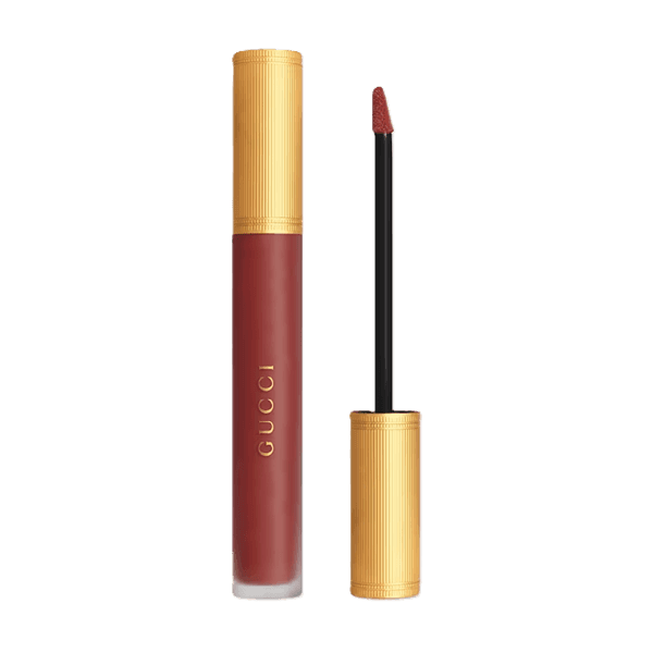 Gucci Rouge a Levres Liquid Matte Lipstick 521 Nellie Cherry | Luksusowa, płynna szminka do ust o matowym wykończeniu