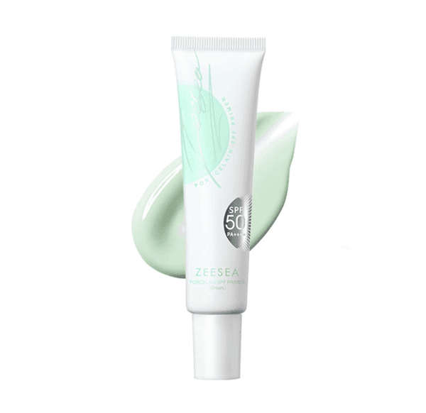 Porcelain SPF50 Primer in Green | Baza pod makijaż wyrównująca koloryt skóry