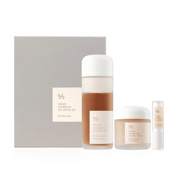 Ceuracle Vegan Kombucha Tea Special Set | Zestaw do pielęgnacji twarzy z kombuchą