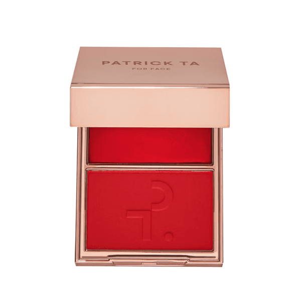 Major Double - Take Crème & Powder Blush in She Left Me On Red NEW SHADE | Paleta różów do policzków