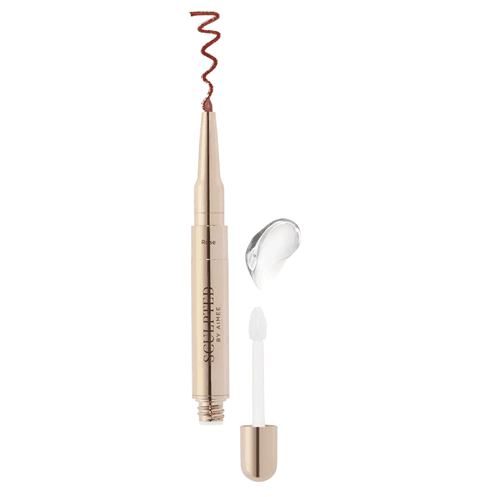 Line & Shine Duo in Rose | Kremowa konturówka i błyszczyk
