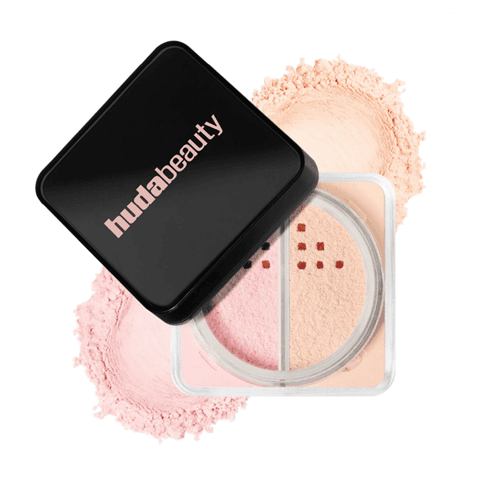 Easy Bake Loose Powder Duo in Cherry Peach | Bestsellerowy puder Huda Beauty