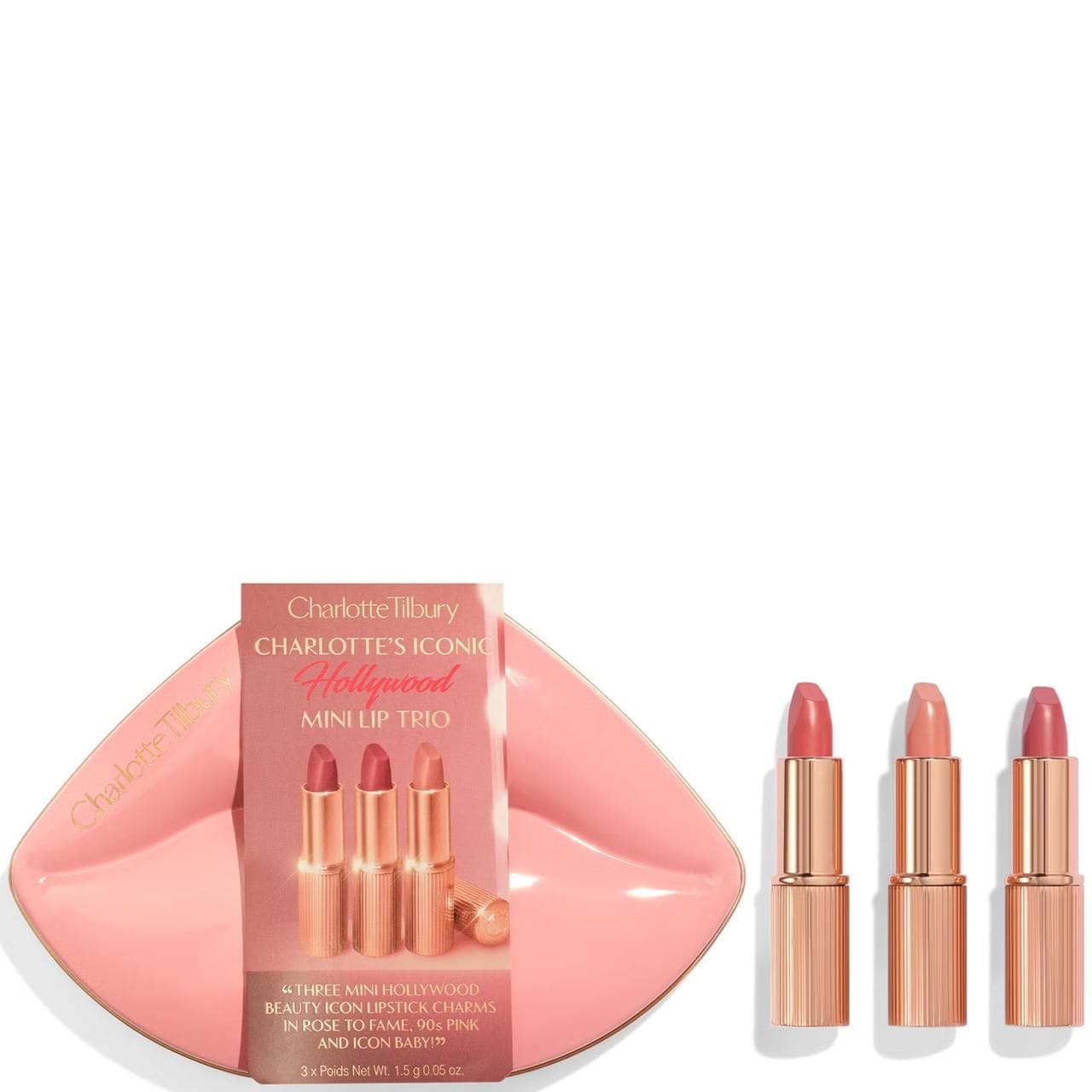 Hollywood Mini Lip Trio | Limitowany zestaw 3 kultowych pomadek K.I.S.S.I.N.G