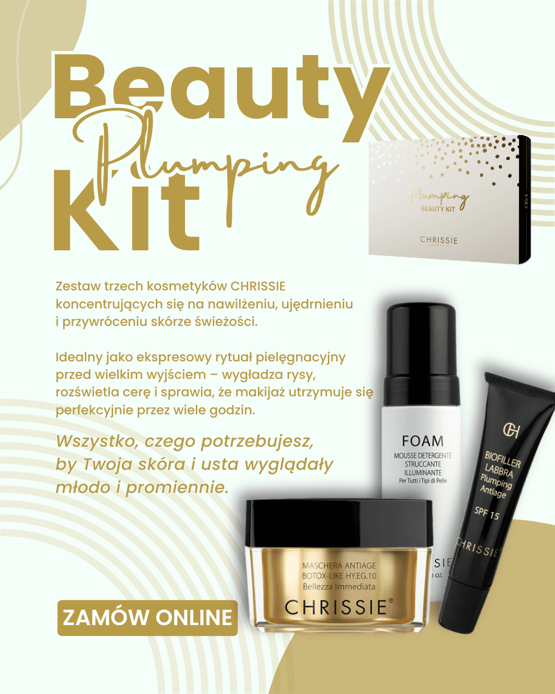 CHRISSIE Plumping Beauty Kit - Zestaw kosmetyków