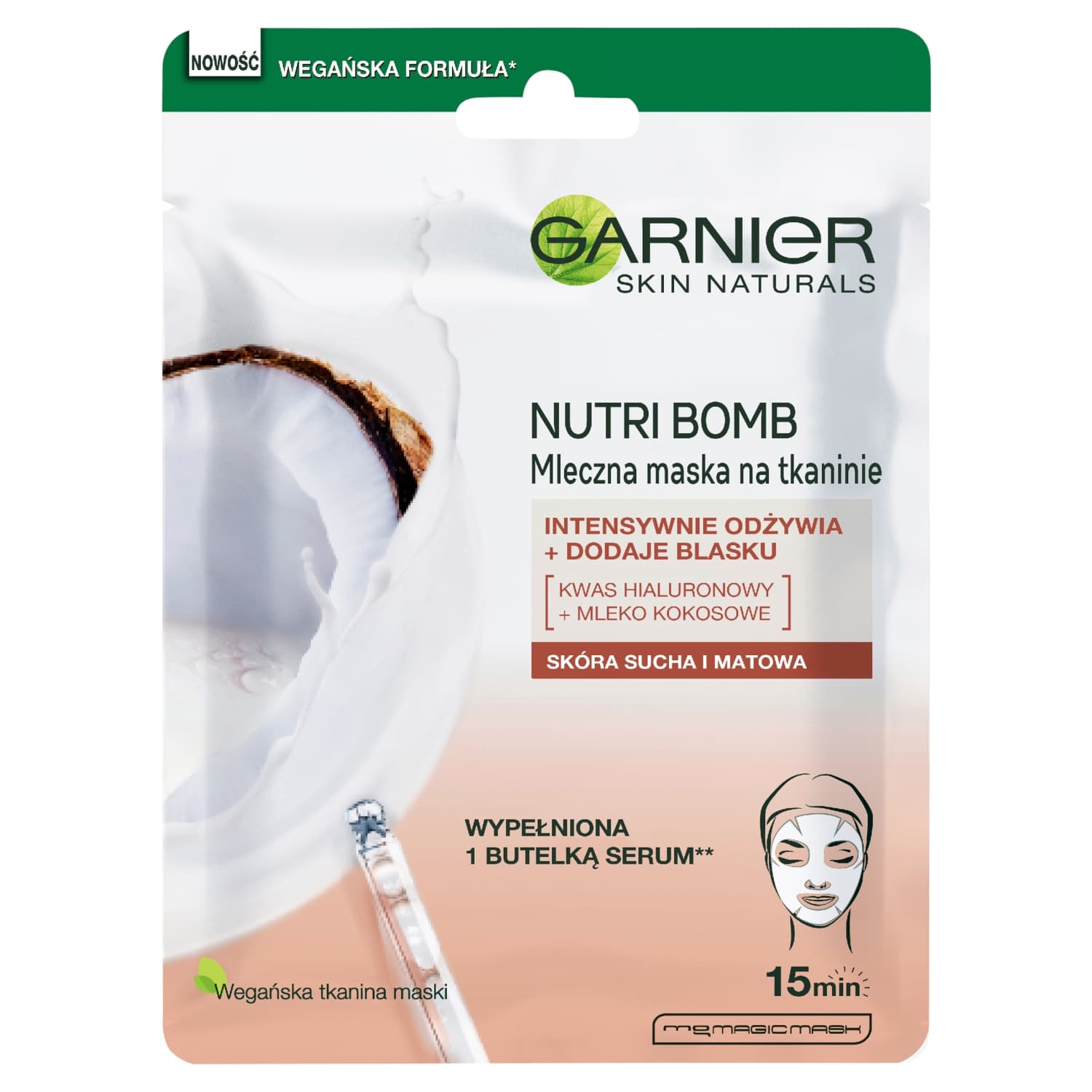 Skin Naturals Nutri Bomb Mleczna maska na tkaninie