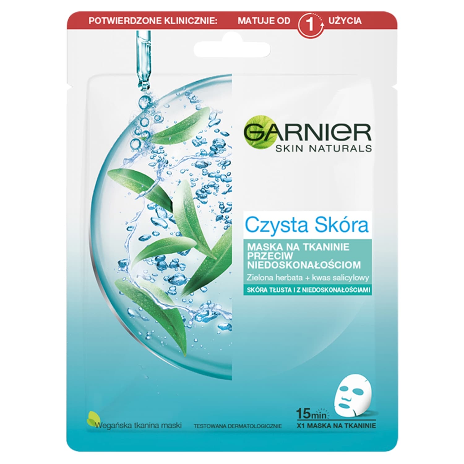 Skin Naturals Maska na tkaninie przeciw doskonałościom