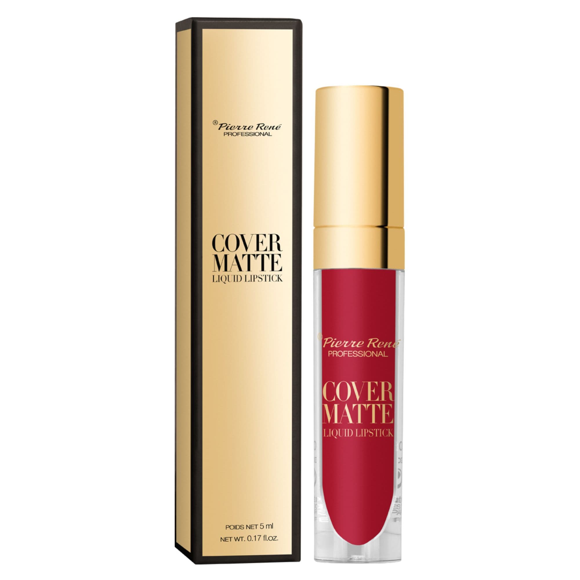 Rene Cover Matte Liquid Lipstick 01 True Red pomadka do ust