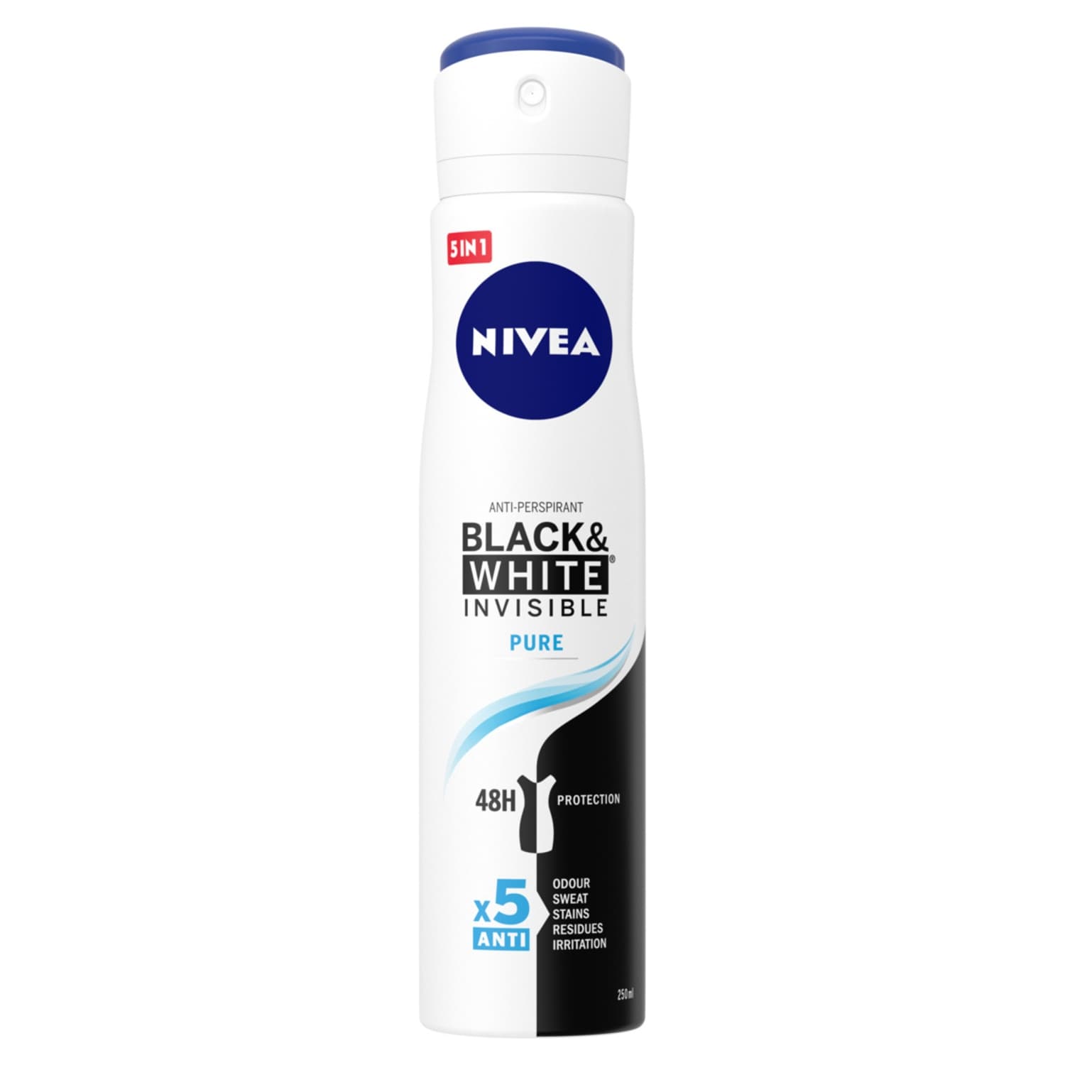 Black&White Invisible Pure Antyperspirant Spray