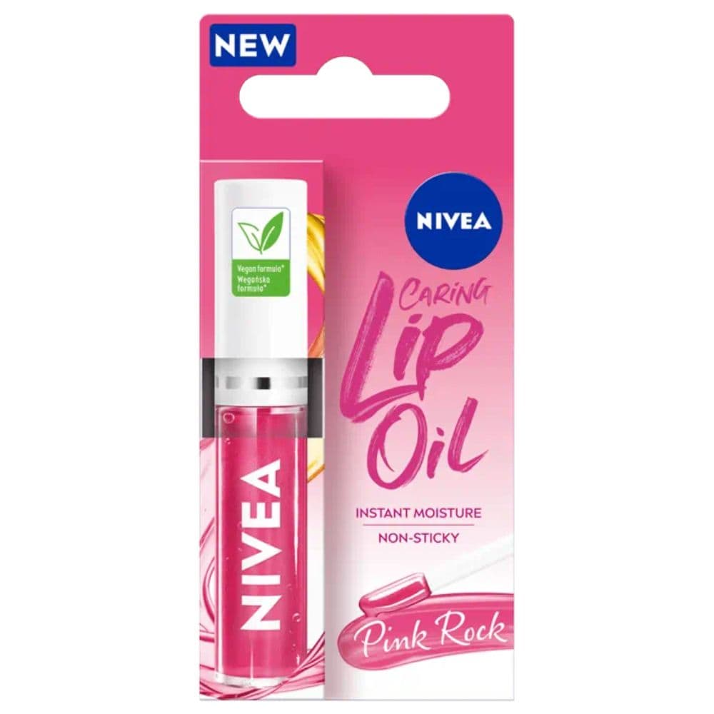 Caring Lip Oil Pink Rock pielęgnujący olejek do ust
