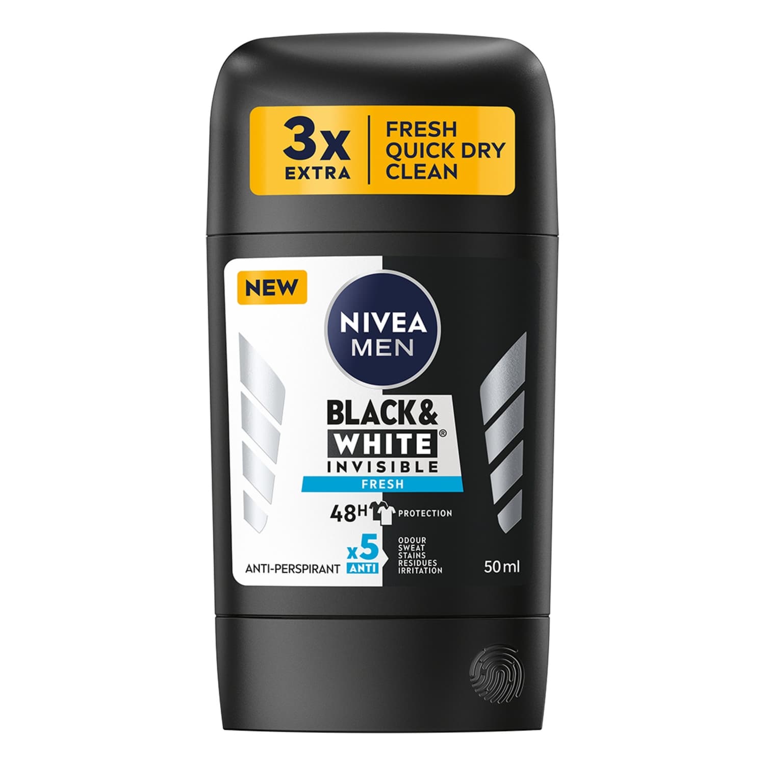 MEN Black & White Fresh Antyperspirant w sztyfcie