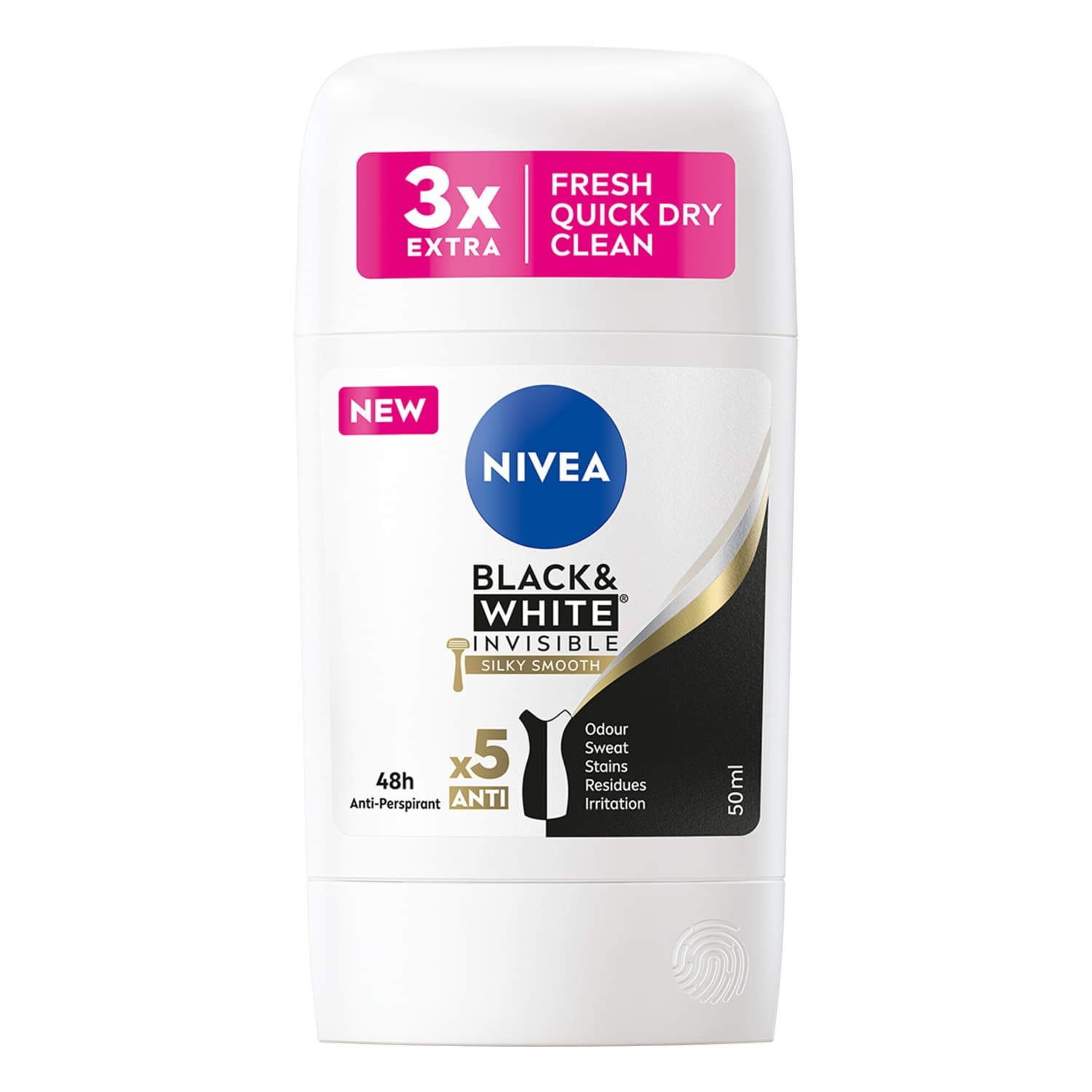Black & White Silky Smooth Antyperspirant w sztyfcie