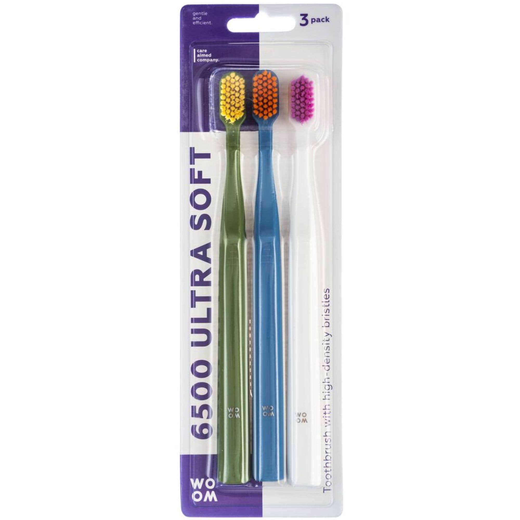 WOOM6500 Ultra Soft Zestaw 3szczoteczek